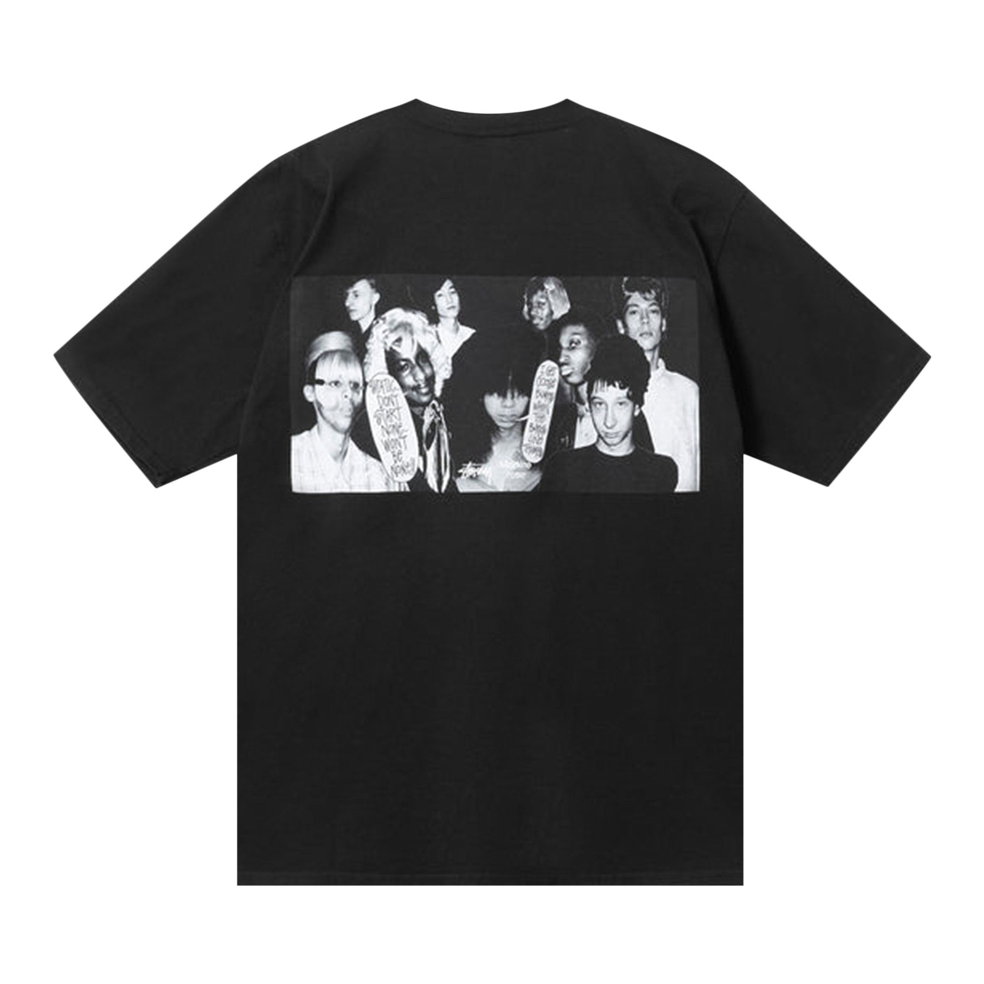 Size l Stussy x Martine Rose Collage Pigment Dyed Tee 'Black'