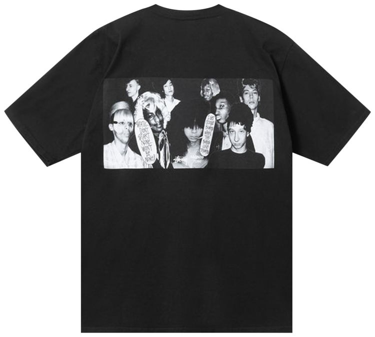 Stussy x Martine Rose Collage Pigment Dyed Tee Black