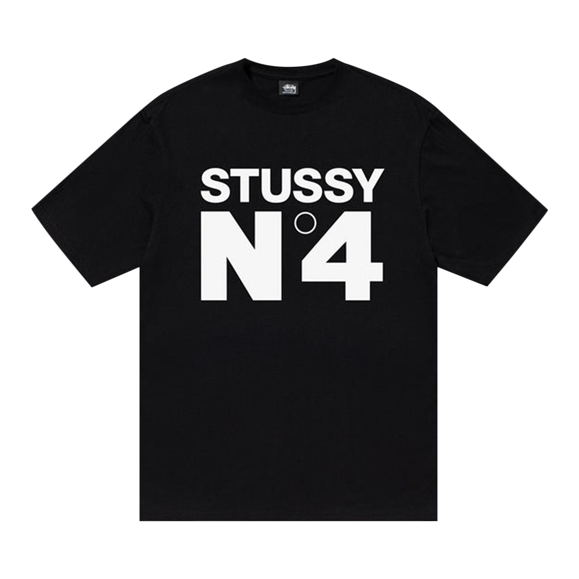 【Stussy】 Pigment Dyed Stussy No.4 T-Shirt Black Buy Stussy No.4 Tee 'Black' - 1904901 BLAC | GOAT