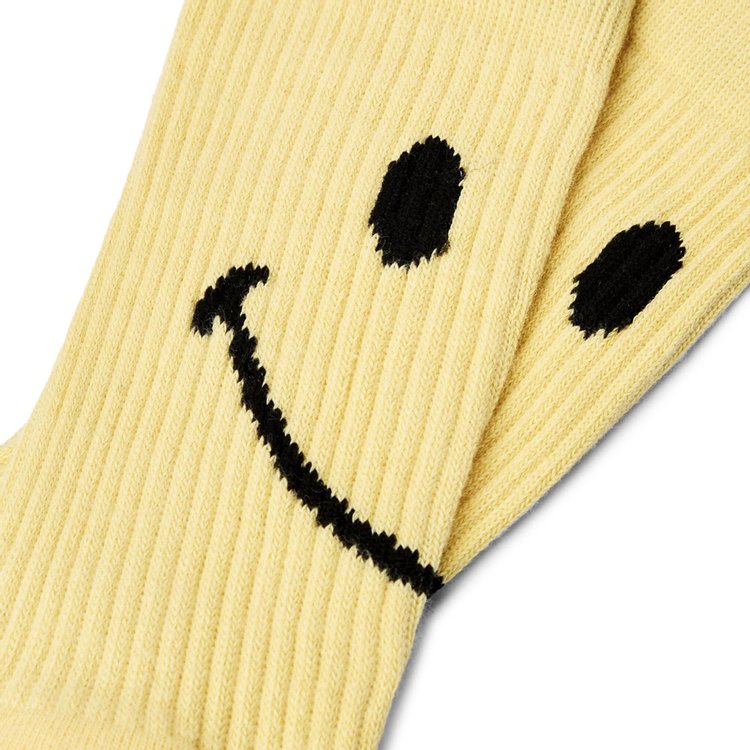 Market Smiley Oversized Socks Sunshine