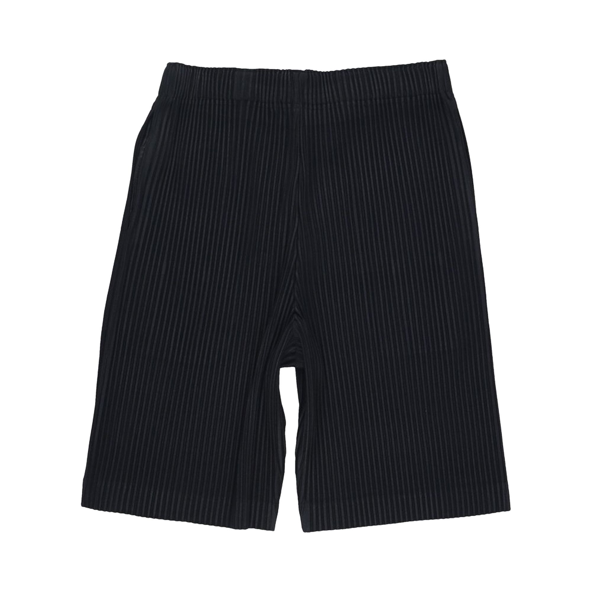 Buy Homme Plissé Issey Miyake Pleats Shorts 'Black' - HP36JF129 15