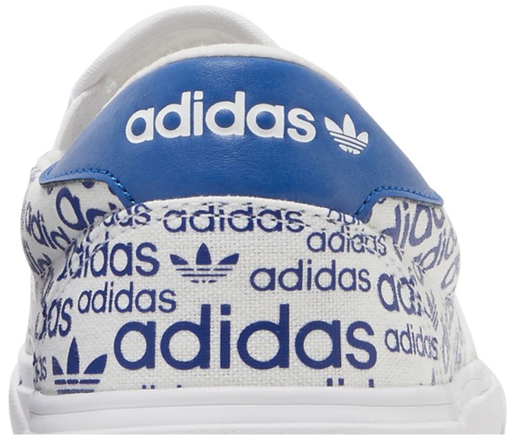 Adidas Court Rallye Slip Allover Logo Collegiate Royal