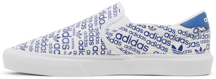 Adidas Court Rallye Slip Allover Logo Collegiate Royal