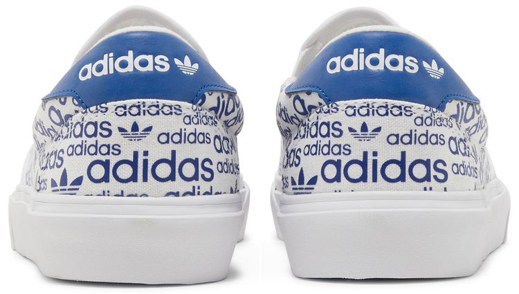 Adidas Court Rallye Slip Allover Logo Collegiate Royal