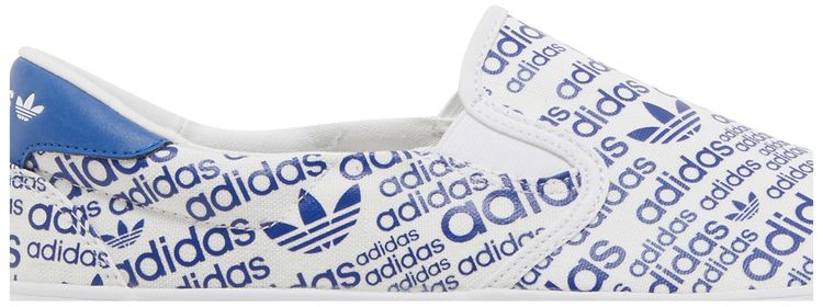 Adidas Court Rallye Slip Allover Logo Collegiate Royal