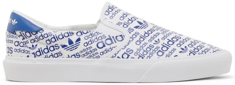 Adidas Court Rallye Slip Allover Logo Collegiate Royal