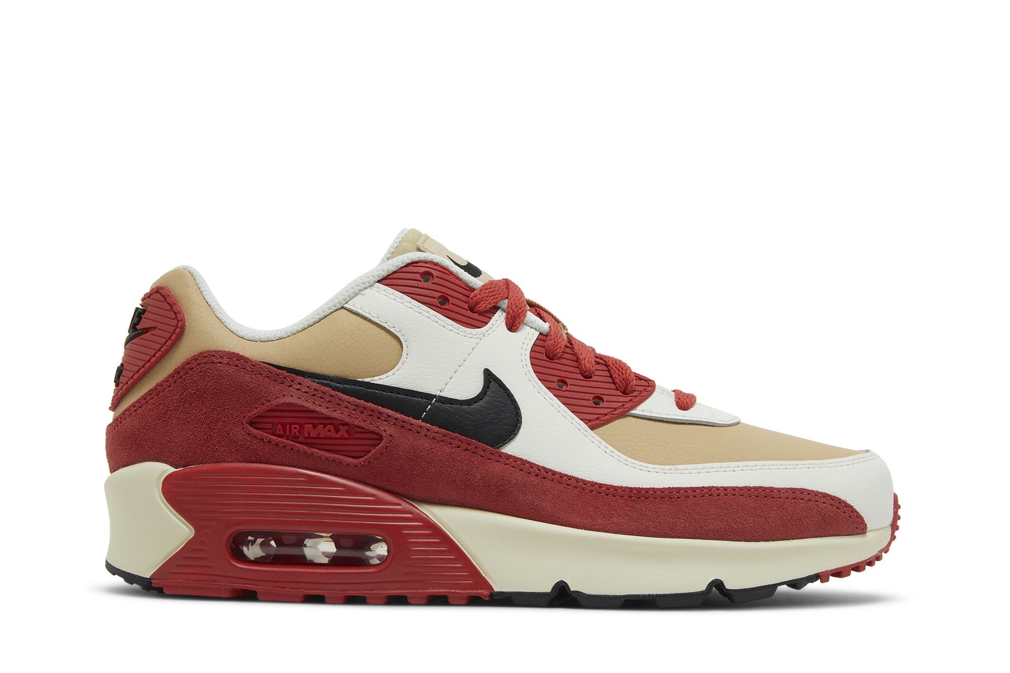 Nike air max 90 leather red clearance