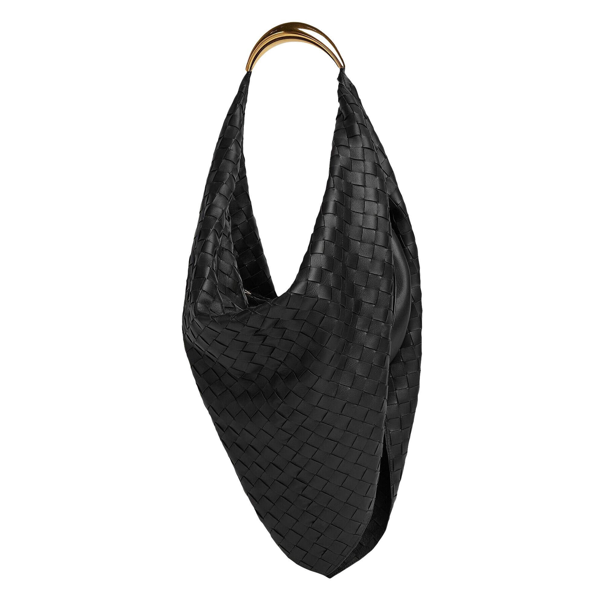 Buy Bottega Veneta Foulard Metal Top Handle Bag Black Medium Brass 743562 V2YZ0 1019 GOAT CA