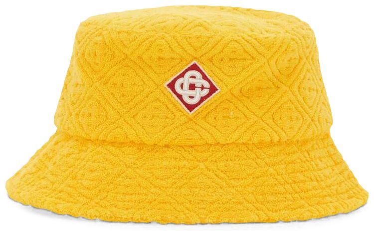 Casablanca Diamond Monogram Bucket Hat Citrus