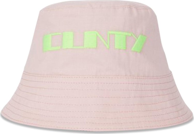Rick Owens DRKSHDW Pocket Gilligan Hat 'Faded Pink/Neon Green'