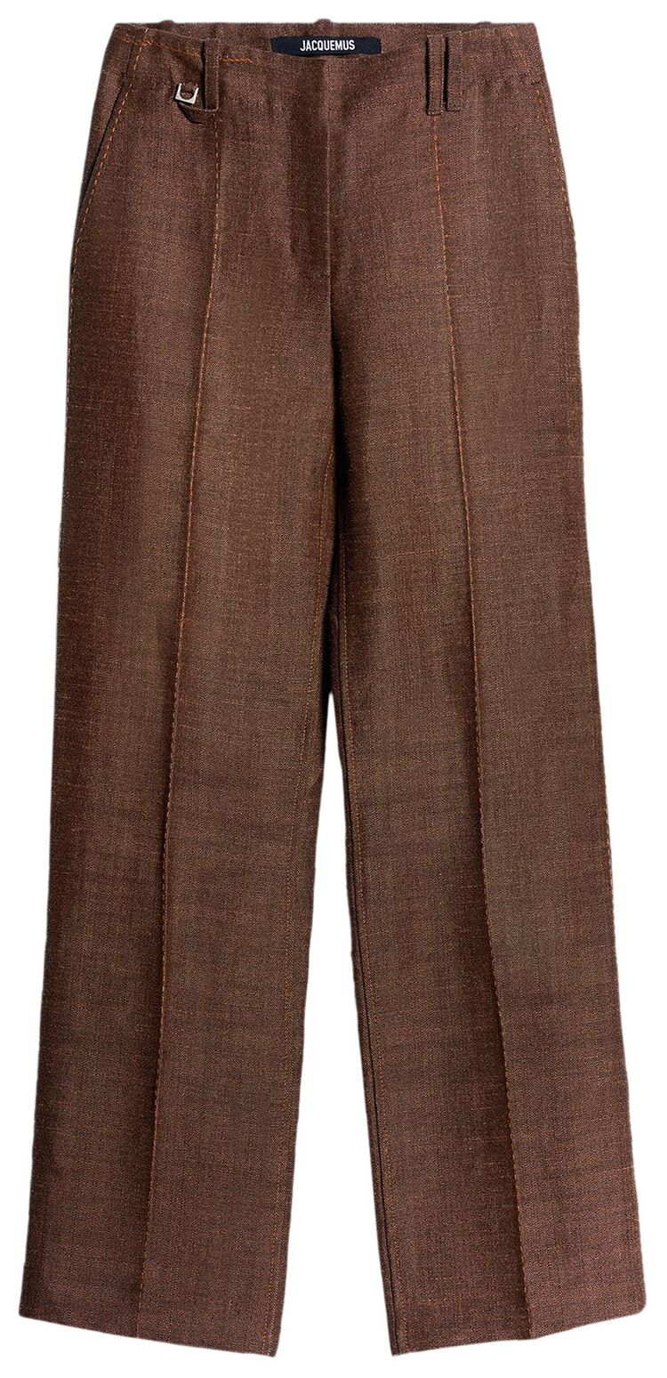 Jacquemus La Pantalon Cordao Dark Brown