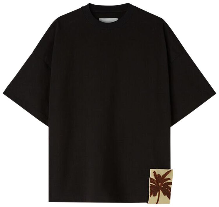 Jil Sander Patch Detail T Shirt Black