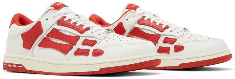 Amiri Skel Top Low White Red