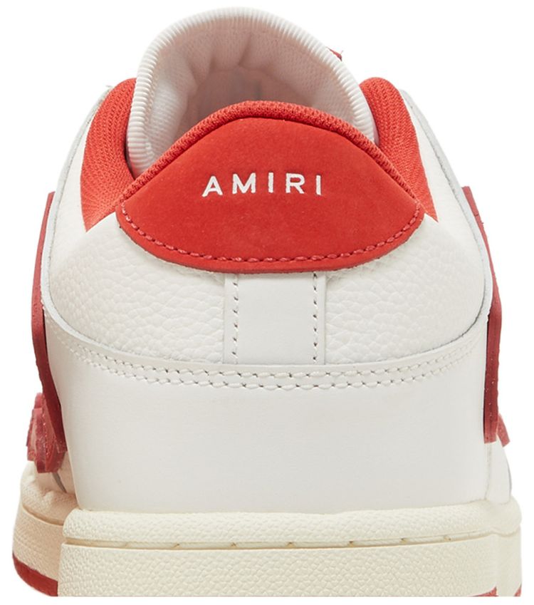 Amiri Skel Top Low White Red