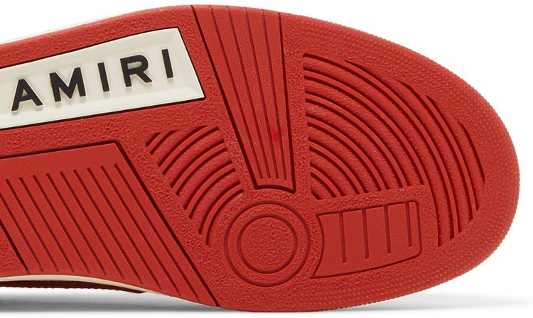 Amiri Skel Top Low White Red