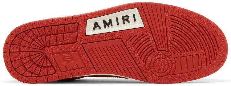 Amiri Skel Top Low White Red