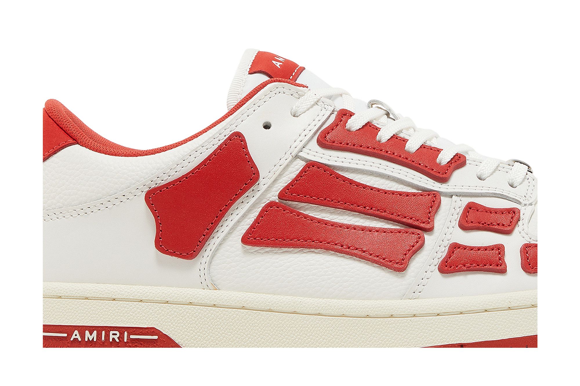 Buy Amiri Skel Top Low 'White Red' - MFS003 124 | GOAT