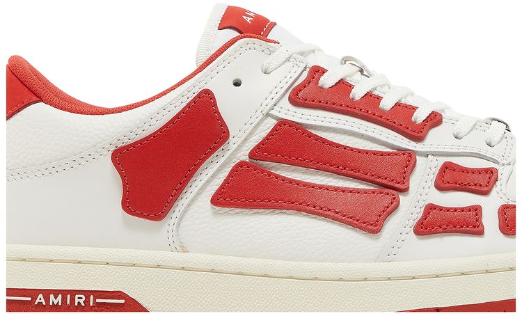 Amiri Skel Top Low White Red