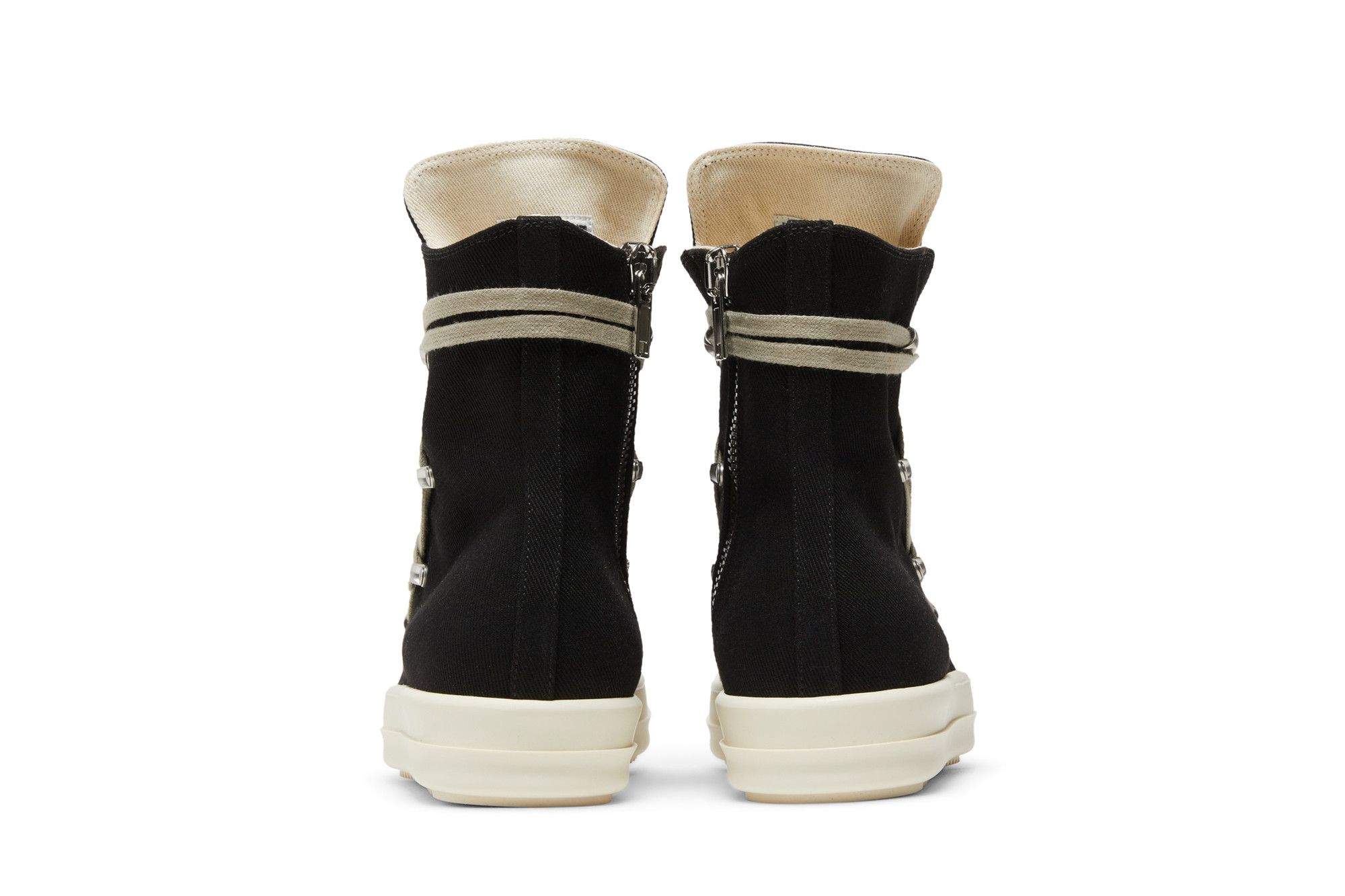 Buy Rick Owens DRKSHDW Strobe Cotton Denim Hexa High 'Black Milk