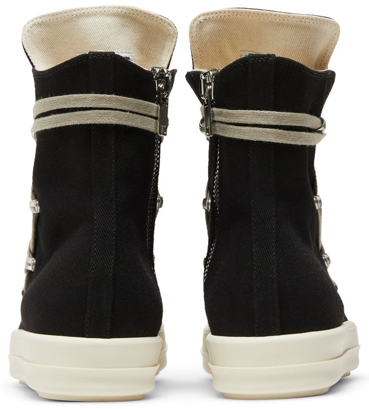 Rick Owens DRKSHDW Strobe Cotton Denim Hexa High Black Milk