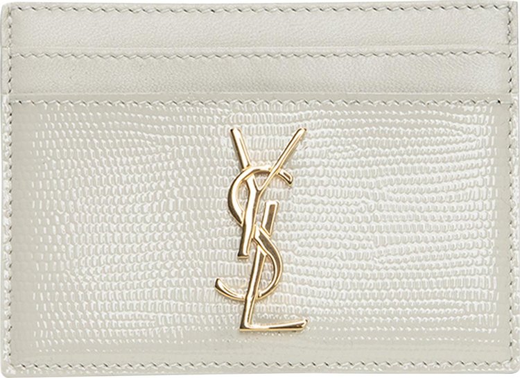 Saint Laurent Card Case Crema Soft