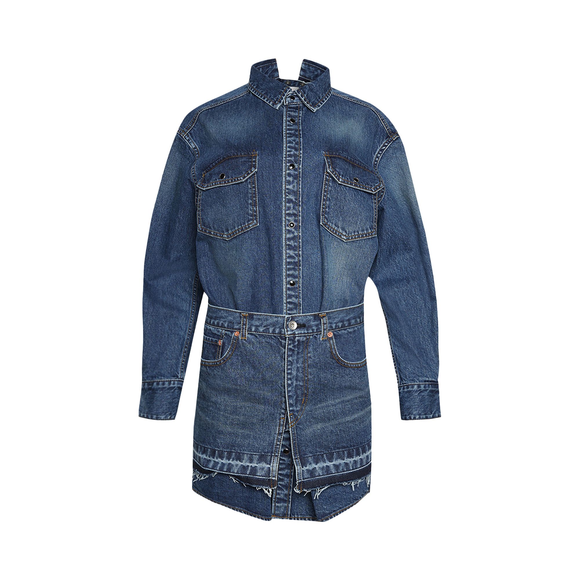 Sacai denim dress sale