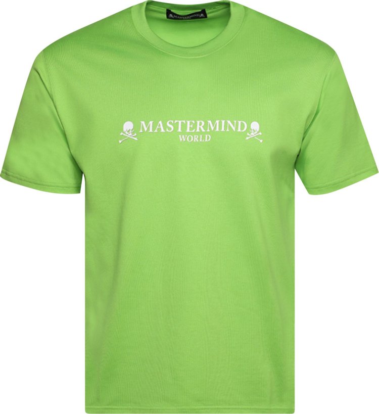 Mastermind World Logo And Skull Tee 'Lime Green'