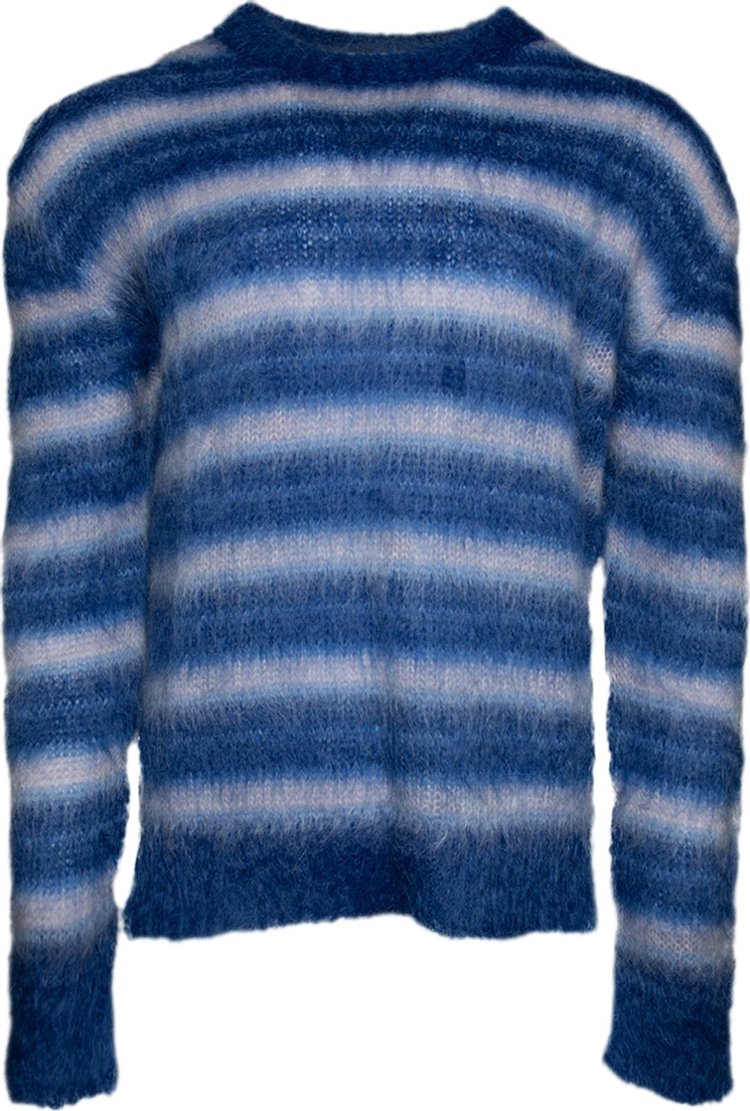 Marni Crew Neck Long Sleeve Sweater Mazarine Blue