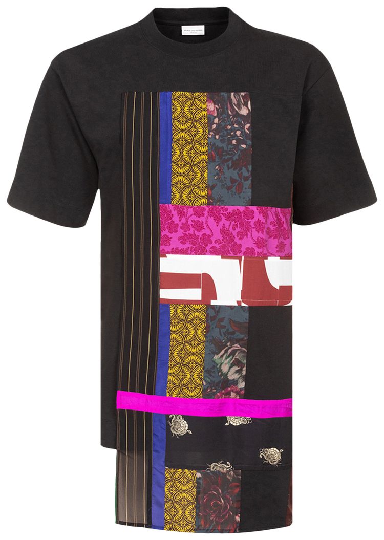 Dries Van Noten Heltz Patch T Shirt Black
