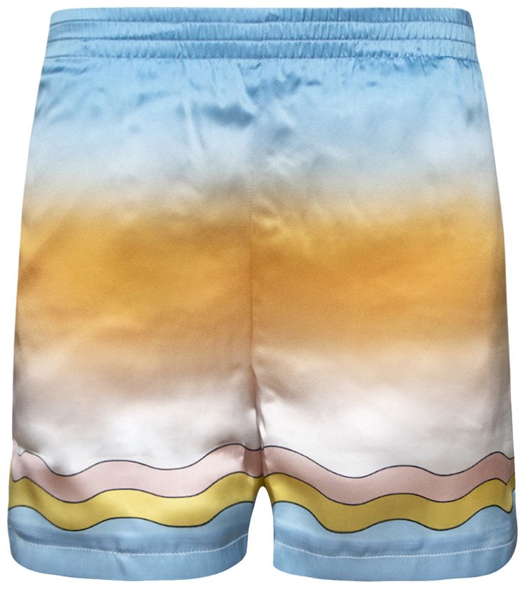 Casablanca Printed Silk Shorts La Danse