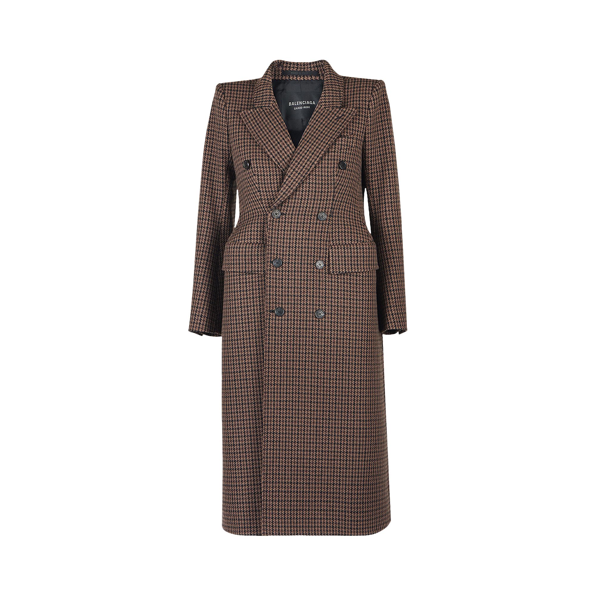 Balenciaga houndstooth coat clearance