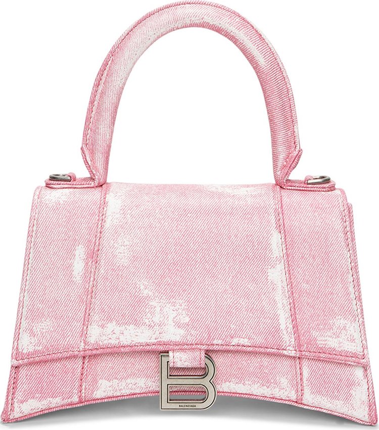 Balenciaga Hourglass Top Handle Bag 'Denim Pink'