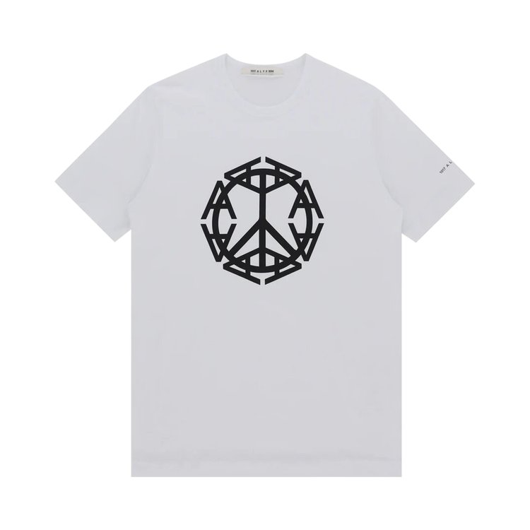 Buy 1017 ALYX 9SM Peace Sign T-Shirt 'White' - AAUTS0407FA01 WTH0001 | GOAT