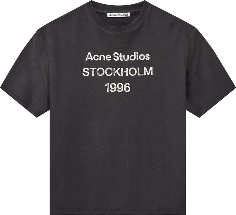 Buy Acne Studios Logo T-Shirt 'Black' - CL0196 GOAT BLAC | GOAT