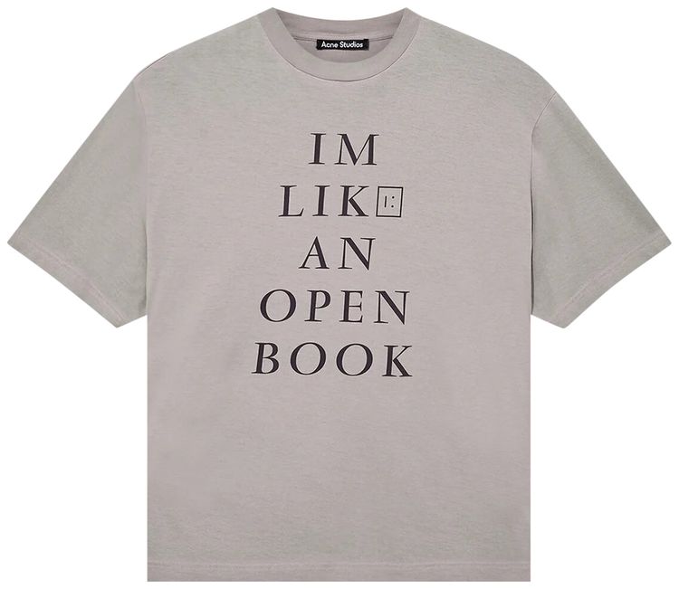 Acne Studios Heat Reactive T Shirt in Grey Grey