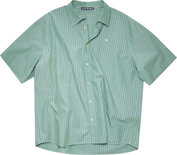 Acne Studios Short-Sleeve Button Up Shirt 'Jade Green'