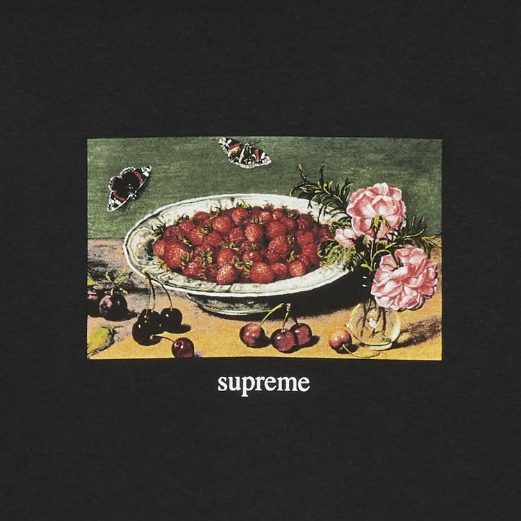 Supreme Strawberries Tee Black