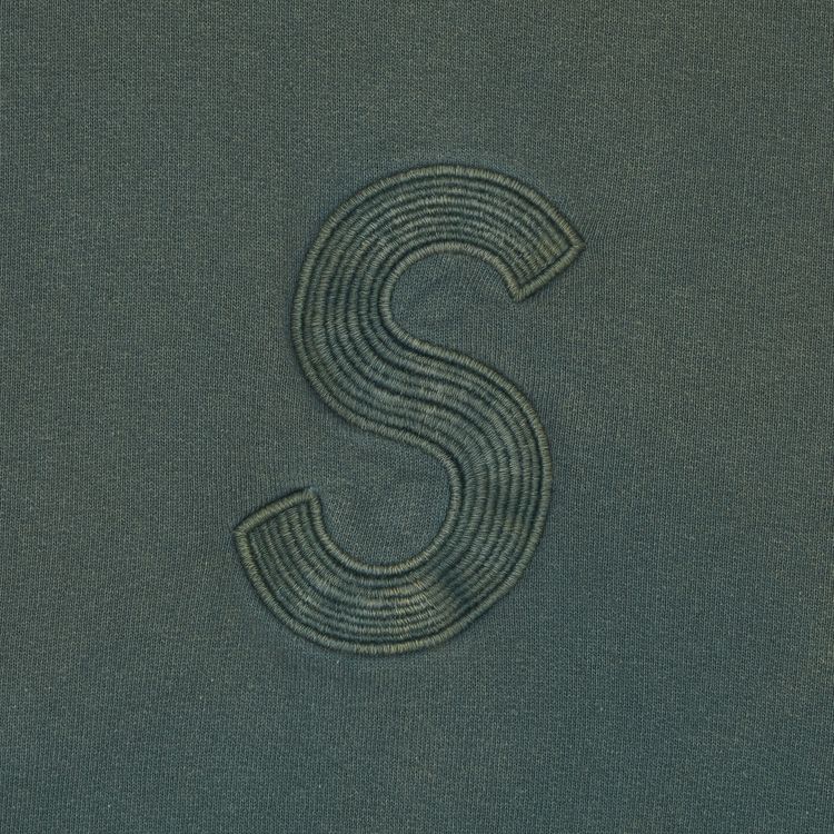 Supreme Overdyed S Logo Hooded Sweatshirt Teal