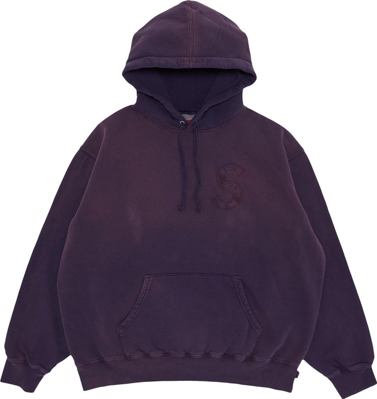Buy Supreme Overdyed S Logo Hooded Sweatshirt 'Purple' - SS23SW39 ...