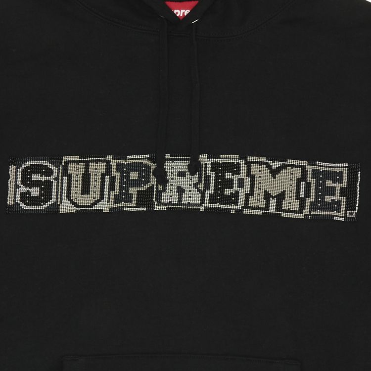 Supreme Beaded Hooded Sweatshirt Black