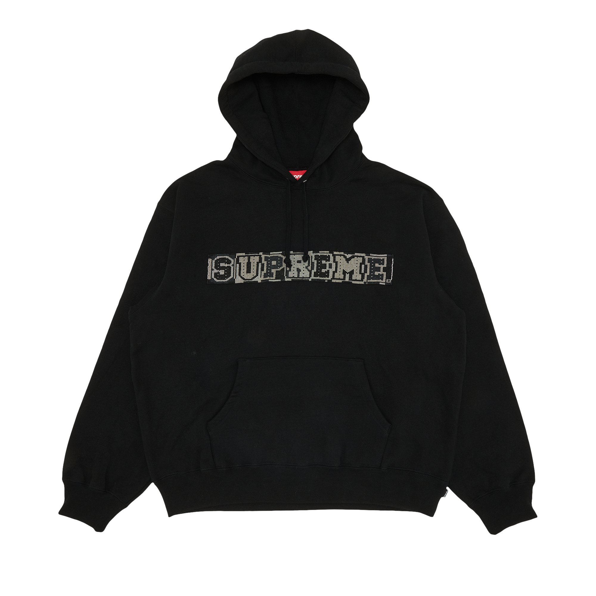 Supreme Beaded Hooded Sweatshirt 'Black'
