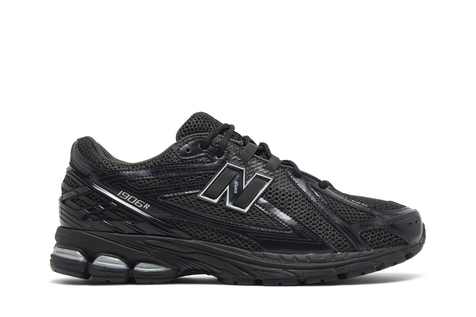 New balance sale black silver