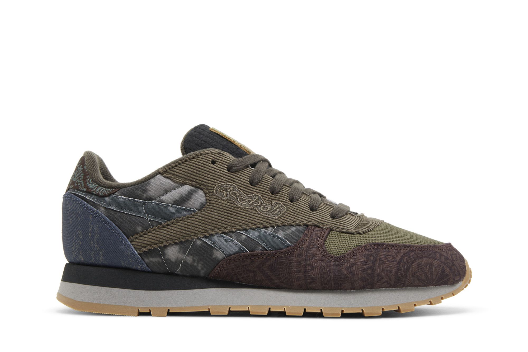 Reebok classic nylon hunter green deals