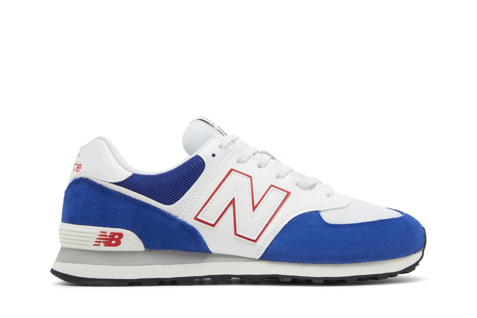 New balance 574 red white blue on sale