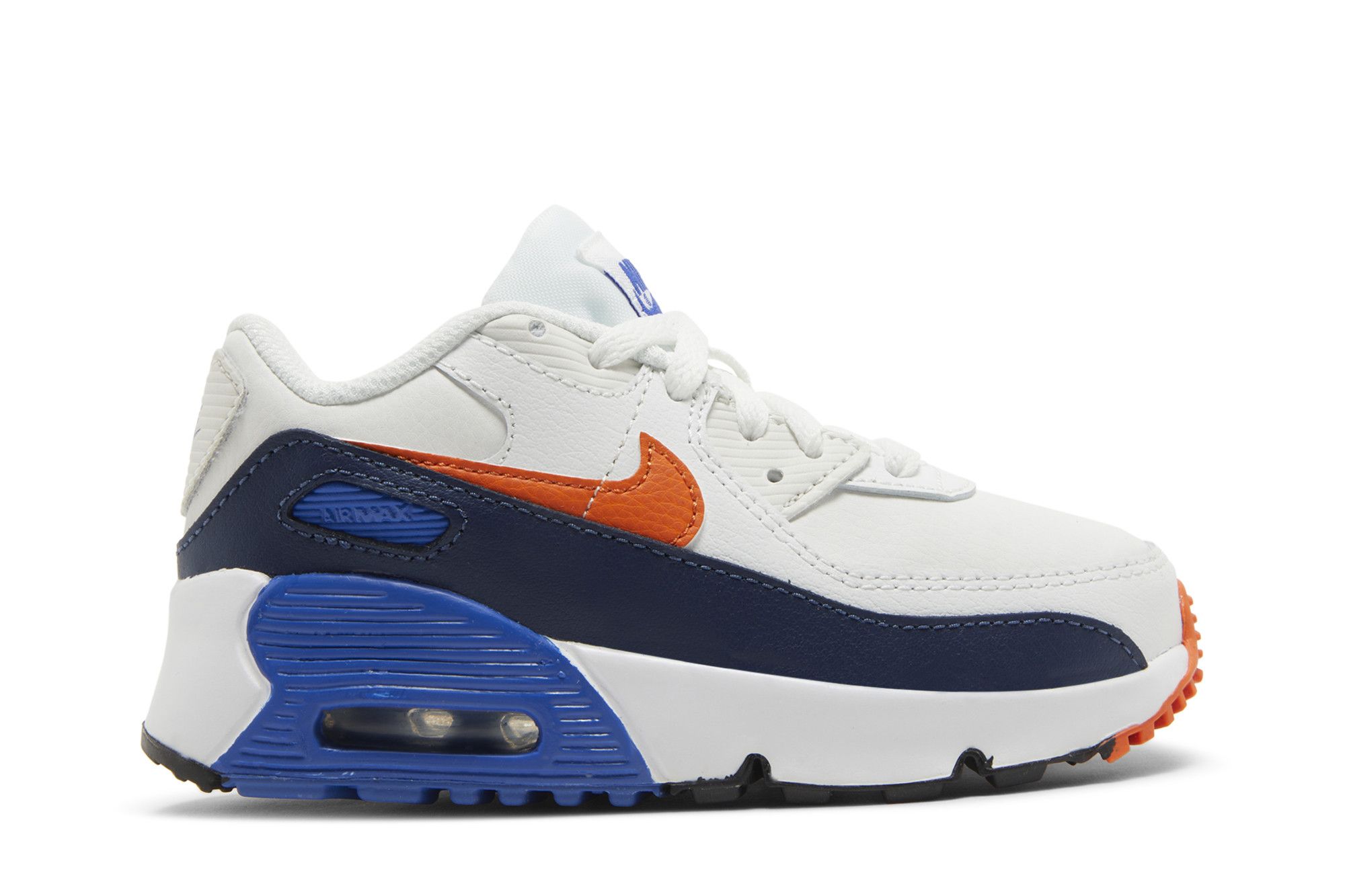 Navy blue and deals orange air max 90