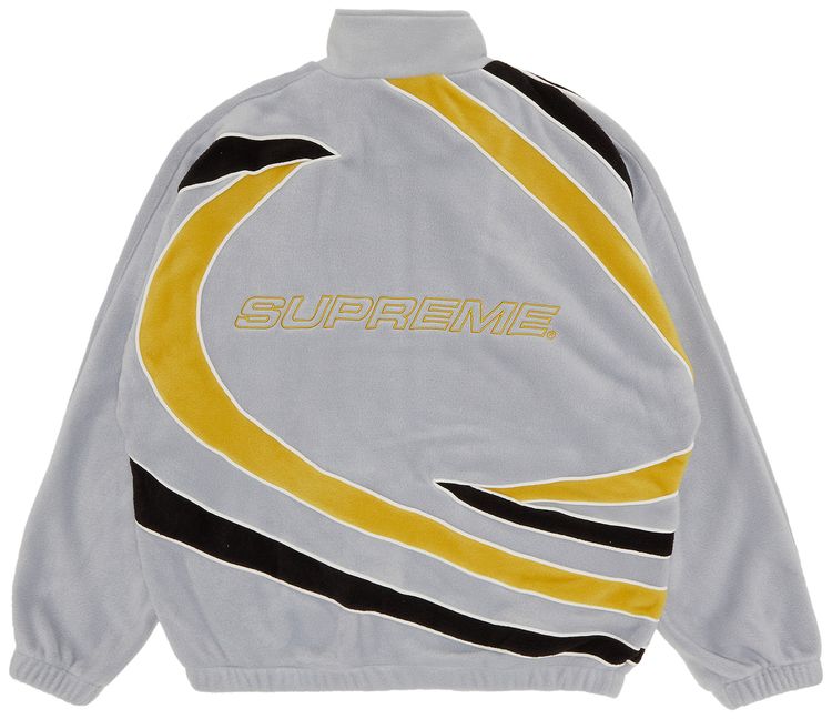 Supreme Racing Fleece Jacket Heather Grey
