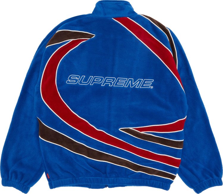 Supreme Racing Fleece Jacket Blue