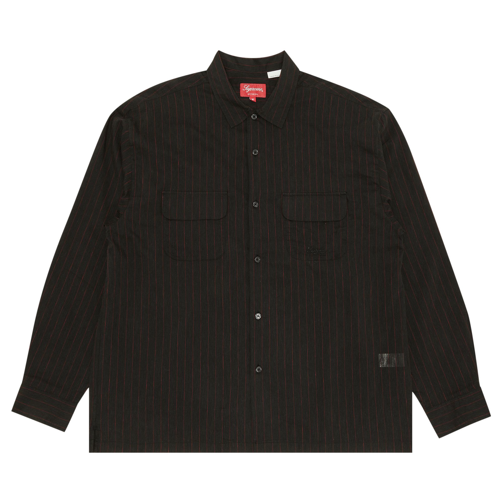 トップス Supreme Pinstripe Linen Shirt Buy Supreme Pinstripe Linen Shirt 'Black' - SS23S39 BLACK