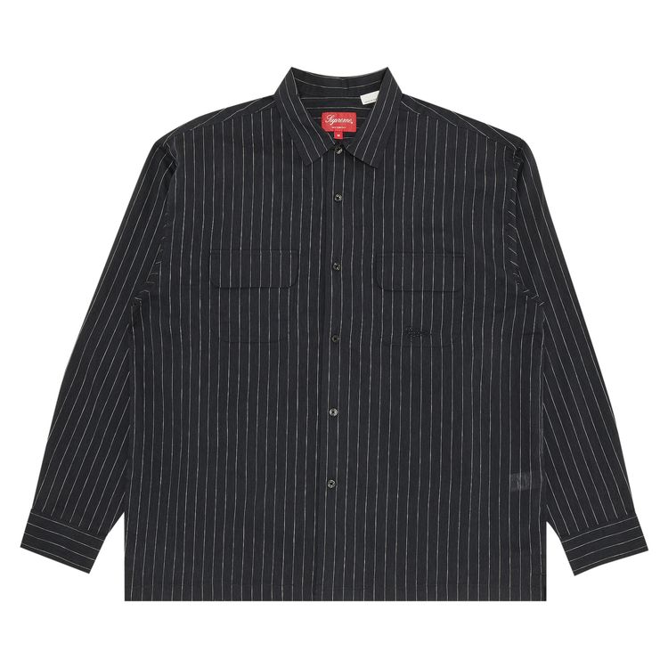 Buy Supreme Pinstripe Linen Shirt 