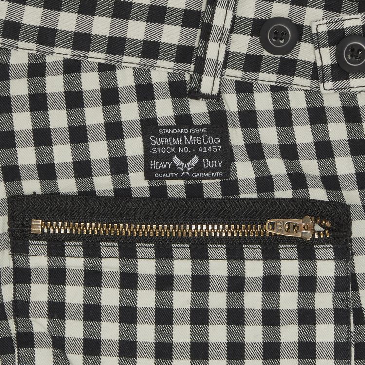 Supreme Gingham Flight Pant Black